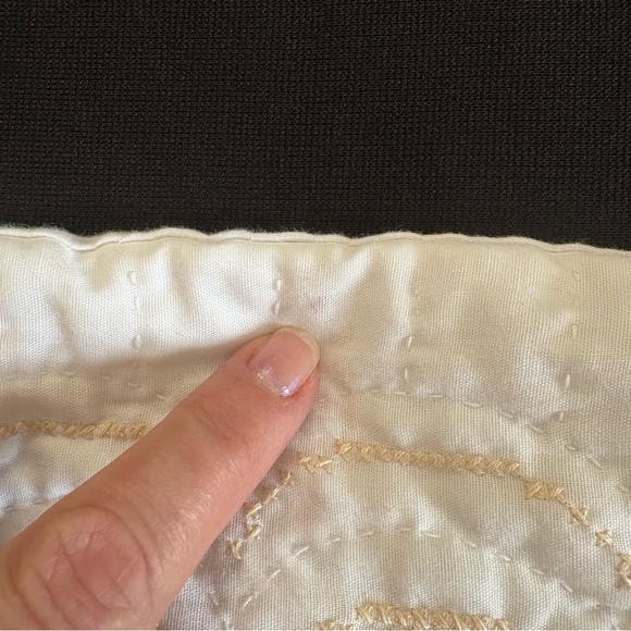 Handmade Quilted Cross Stitch Embroidered Butterfly & Floral Cotton Pillow Sham - Picture 13 of 15